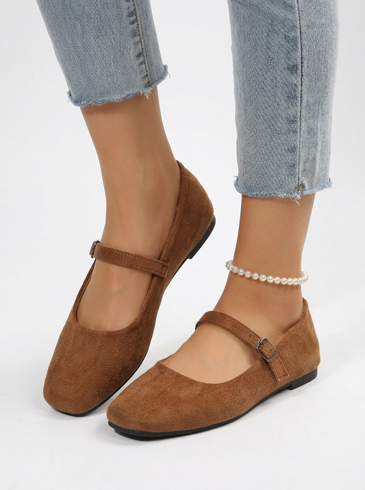 Women's Vintage Square Toe Mary Jane Loafers