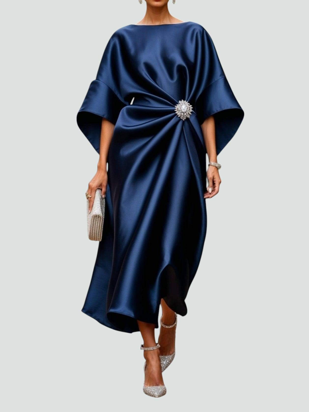 Alessandra | Vestido midi de satén