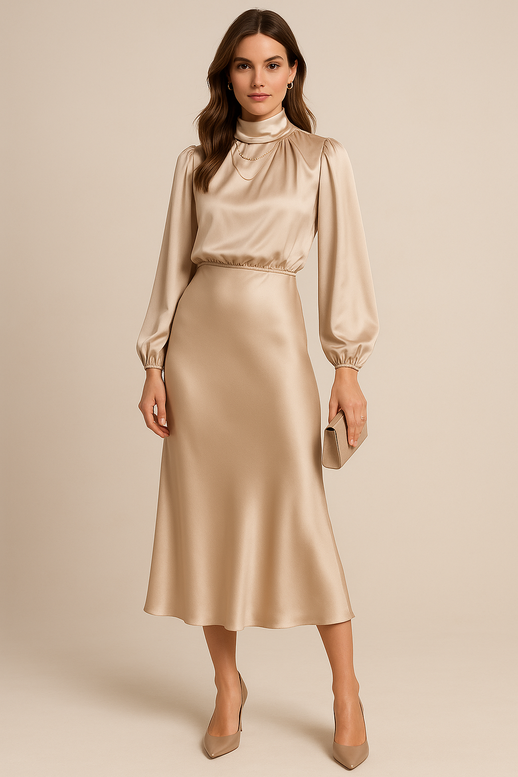 Amara | Vestido midi drapeado