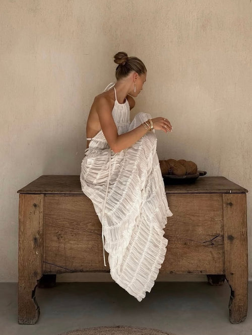Araceli | Conjunto boho de dos piezas con volantes