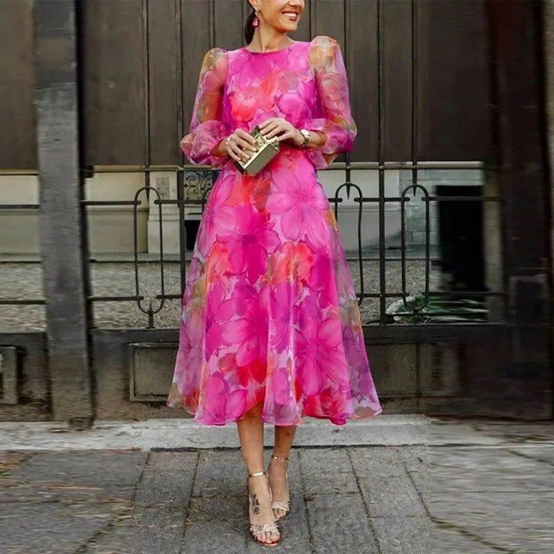 Audrey | Vestido midi floral