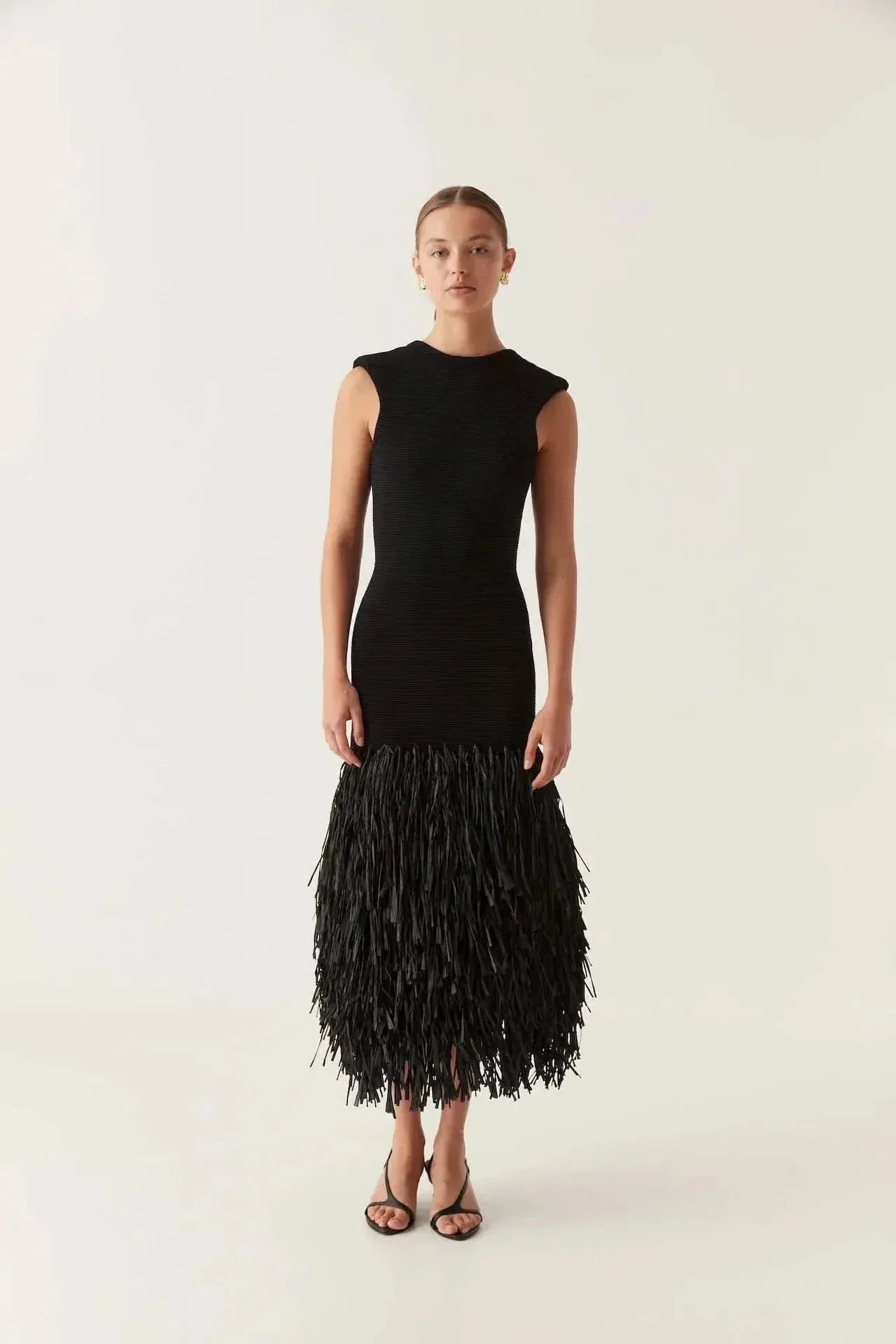 Audrey Fringe | Vestido midi
