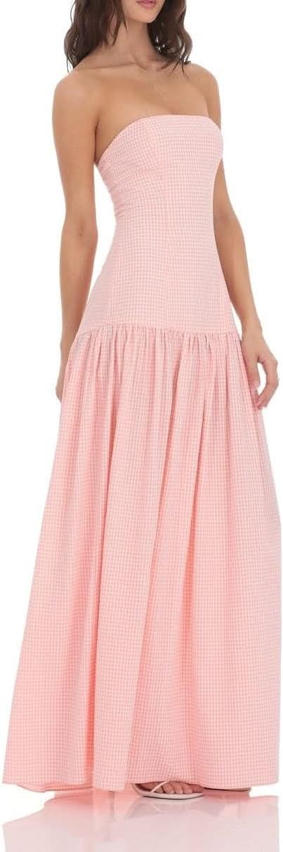 Avery Gingham | Vestido maxi