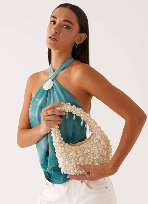 Billy | Bolso de fiesta de perlas con colgantes
