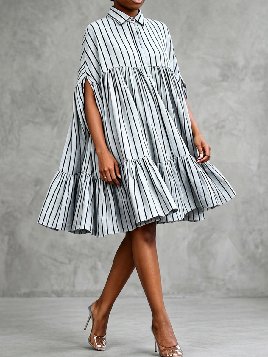 Vestido midi ligero azul