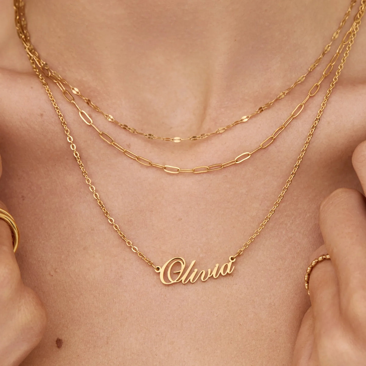 Celvina Signature Name Necklace
