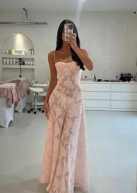 Evangeline | Vestido maxi de encaje