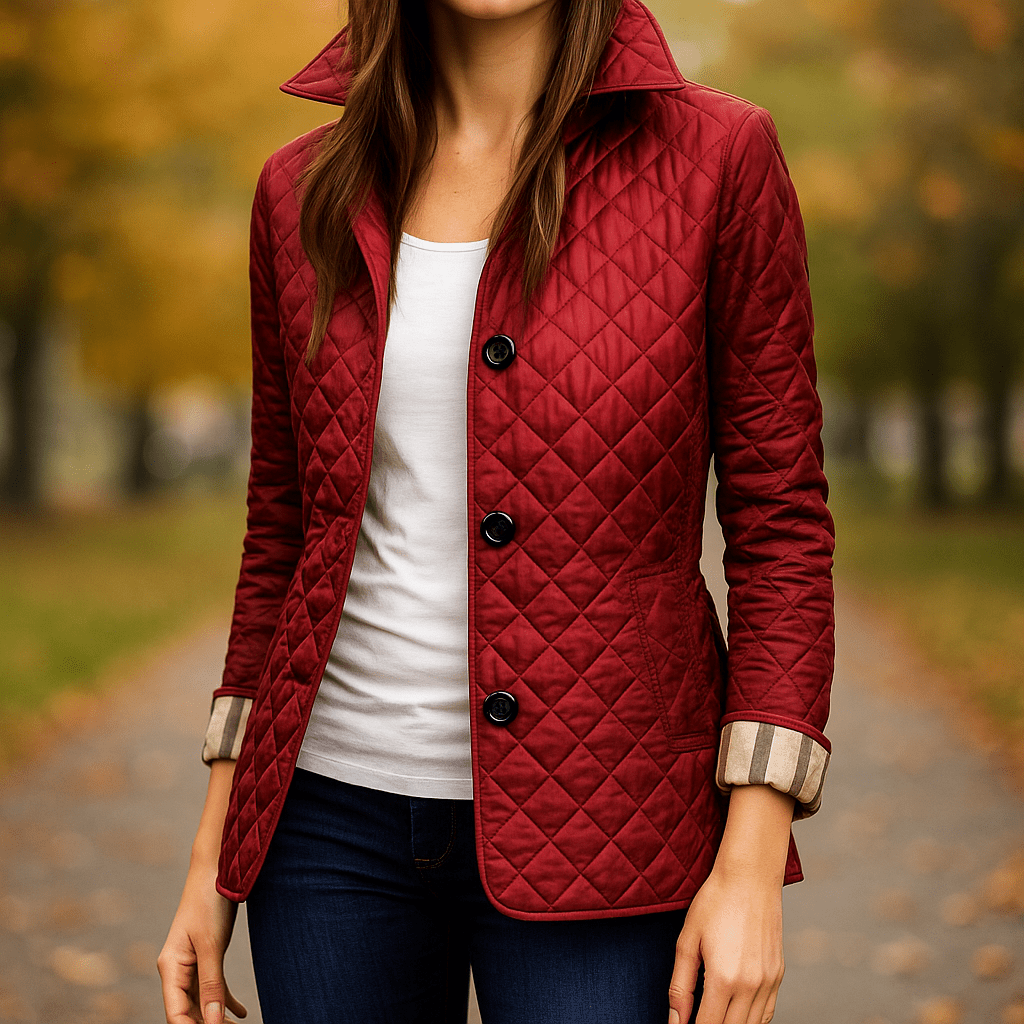 Evelyn | Abrigo elegante de seda y algodón para mujer
