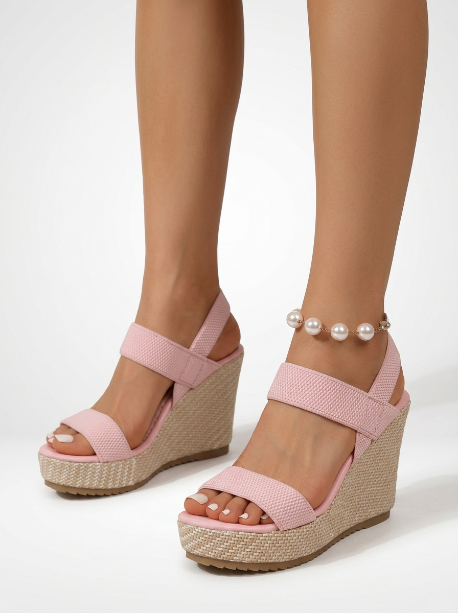 Espadrille Platform Ankle Strap Wedge Sandals