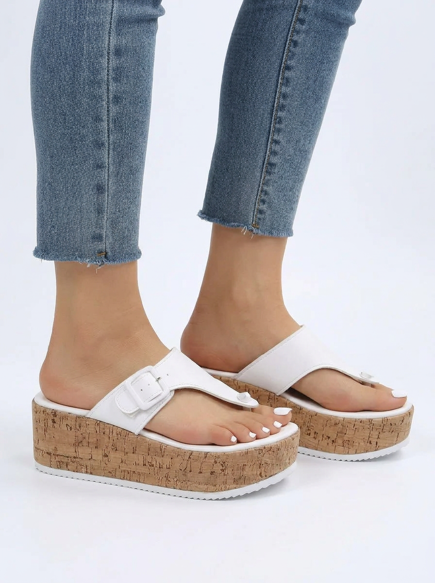 Braided Rope Platform Wedge Sandals