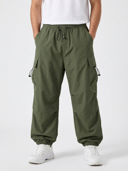 Men’s Oversized Drawstring Cargo Pants