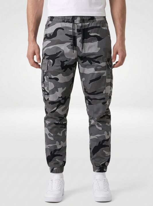 Men’s Camouflage Drawstring Cargo Jogger Pants