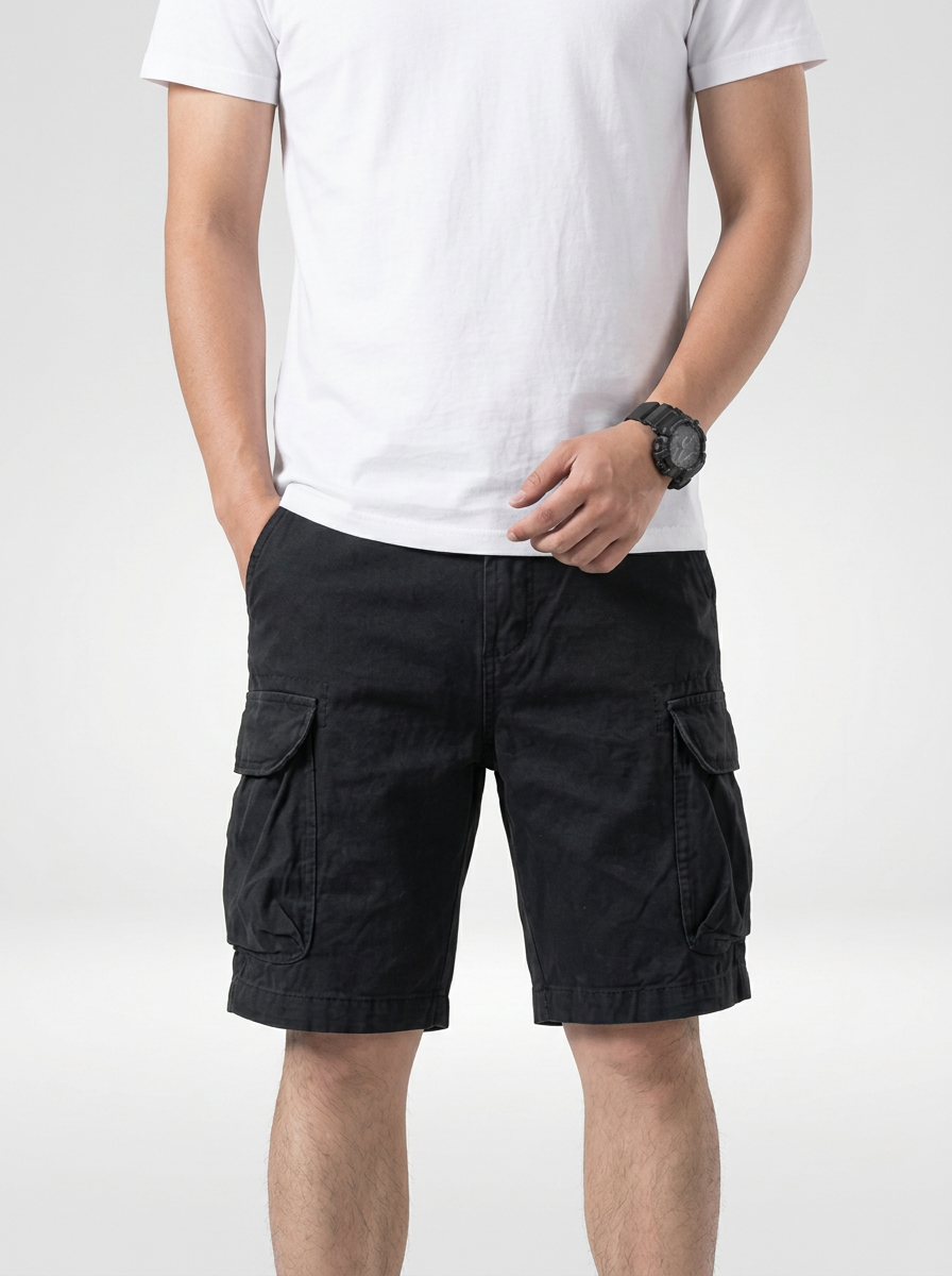 Men’s Flap Pocket Utility Cargo Shorts