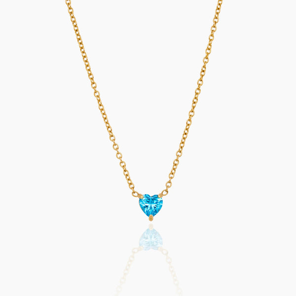 Heart Birthstone Necklace