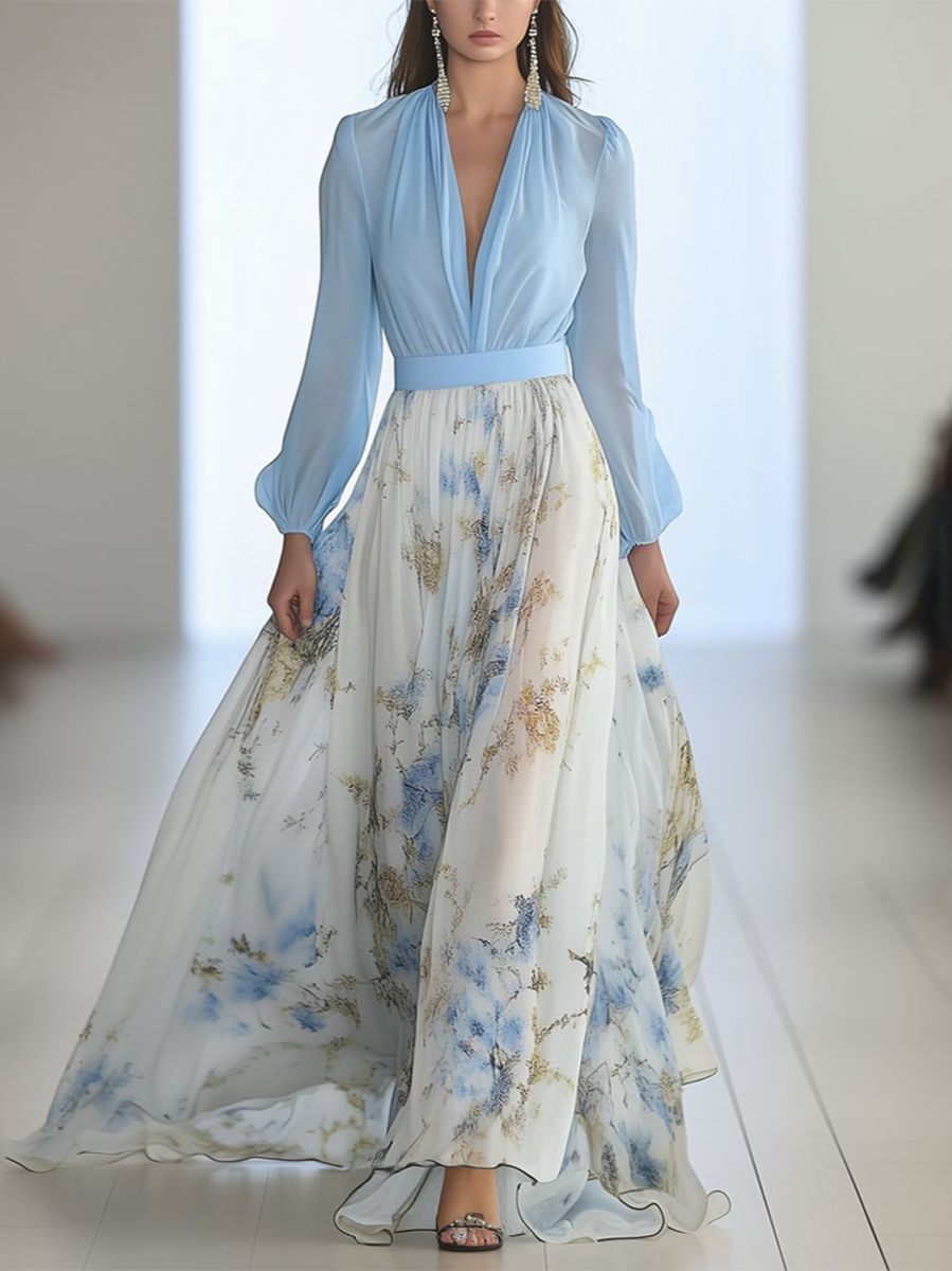 Isabella | Vestido maxi floral