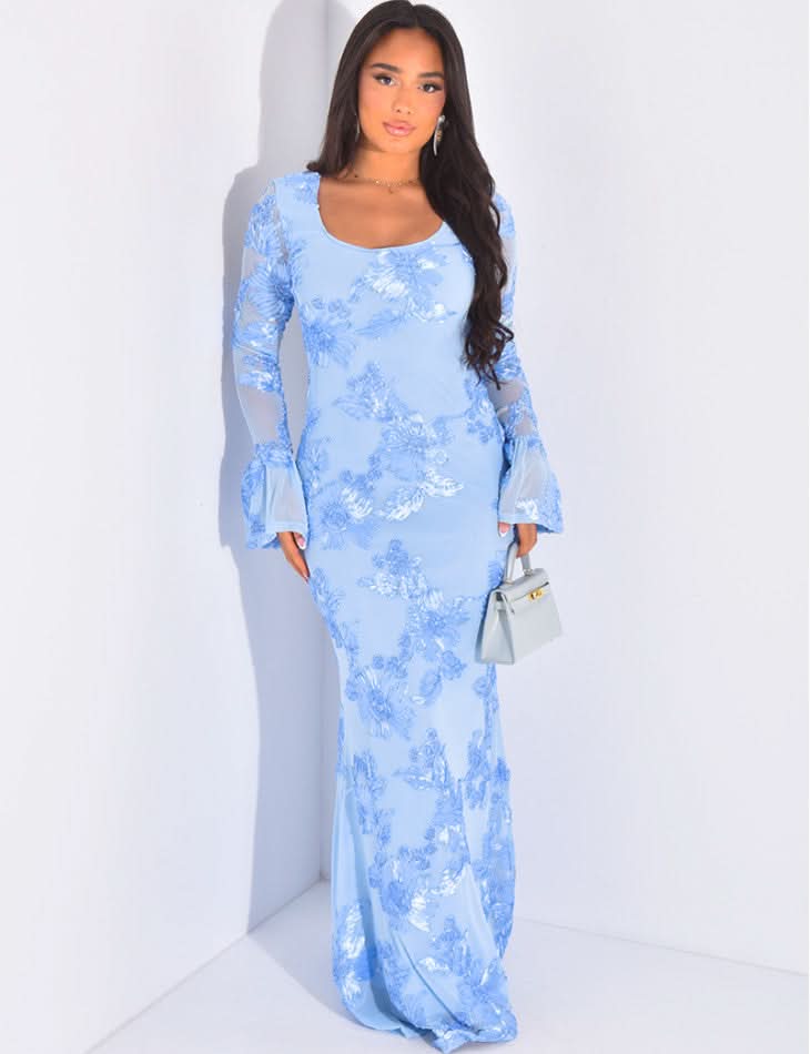 Isabella | Vestido maxi de lentejuelas