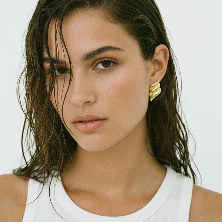 Isla | Pendientes de alas en tres capas