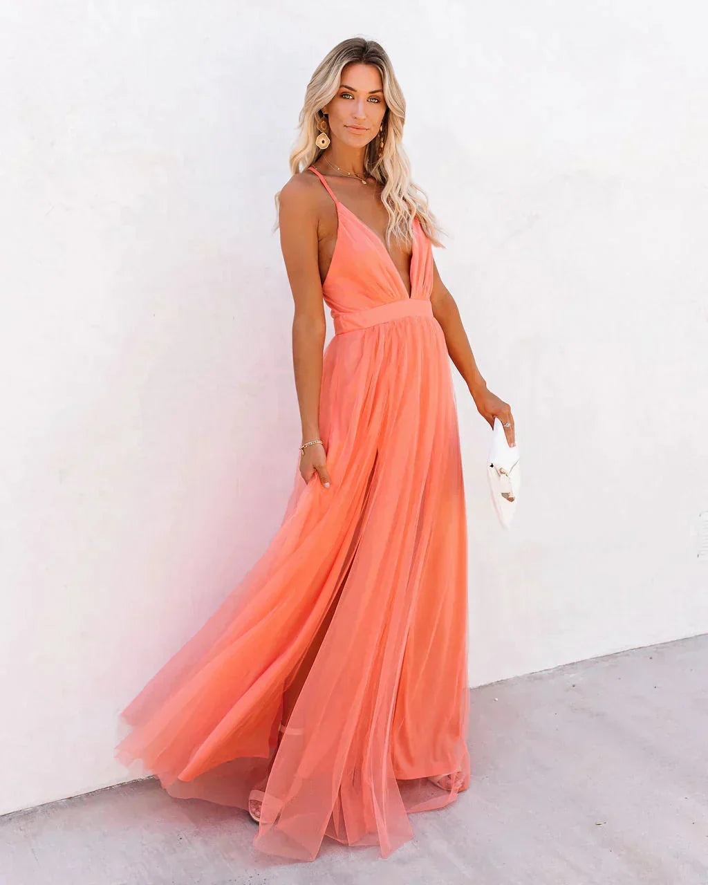 Juliana | Vestido maxi de espalda abierta