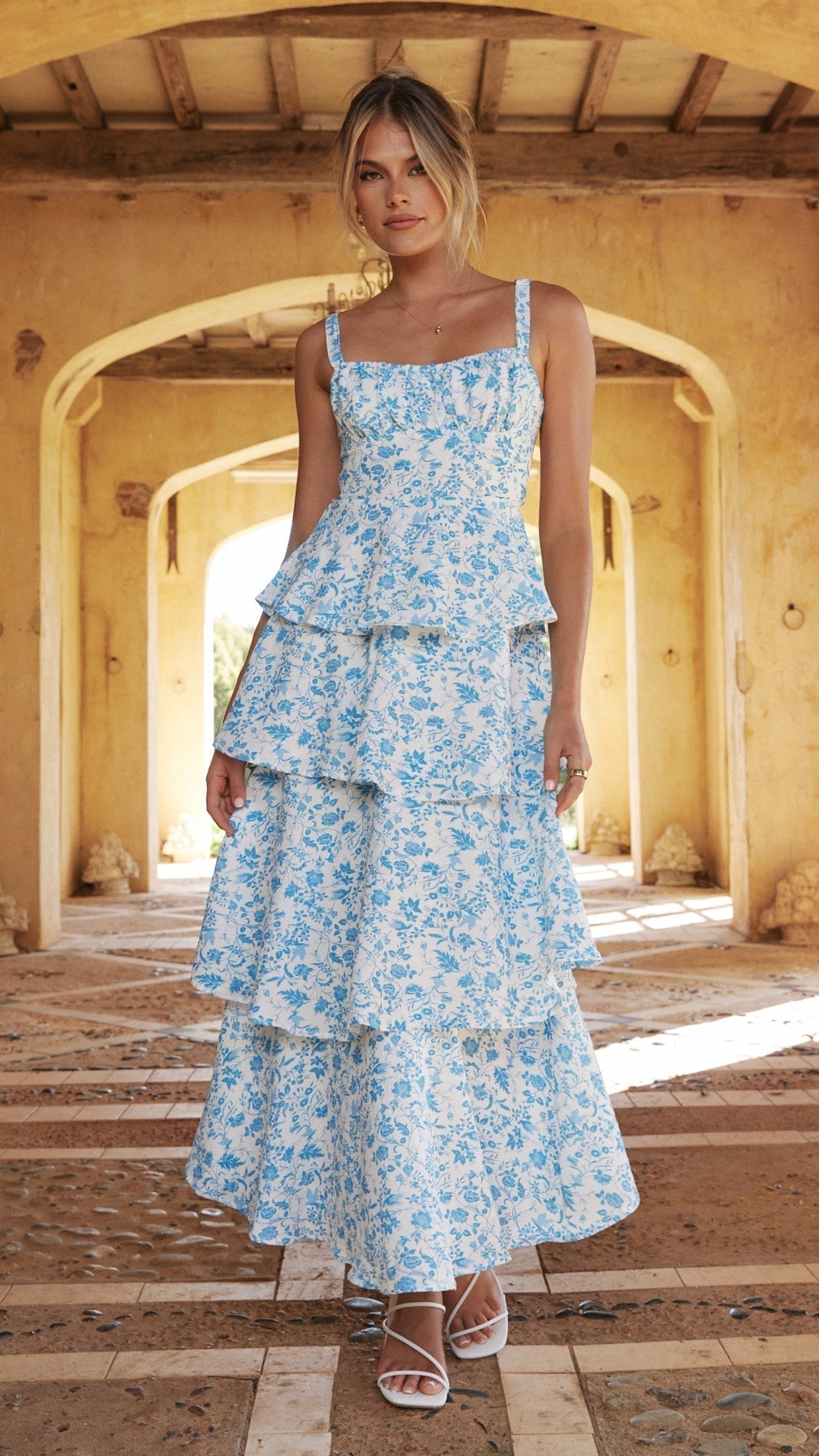 Juliet | Vestido maxi con volantes