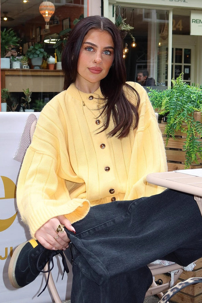 Keely | Chaqueta de punto acanalado con botones
