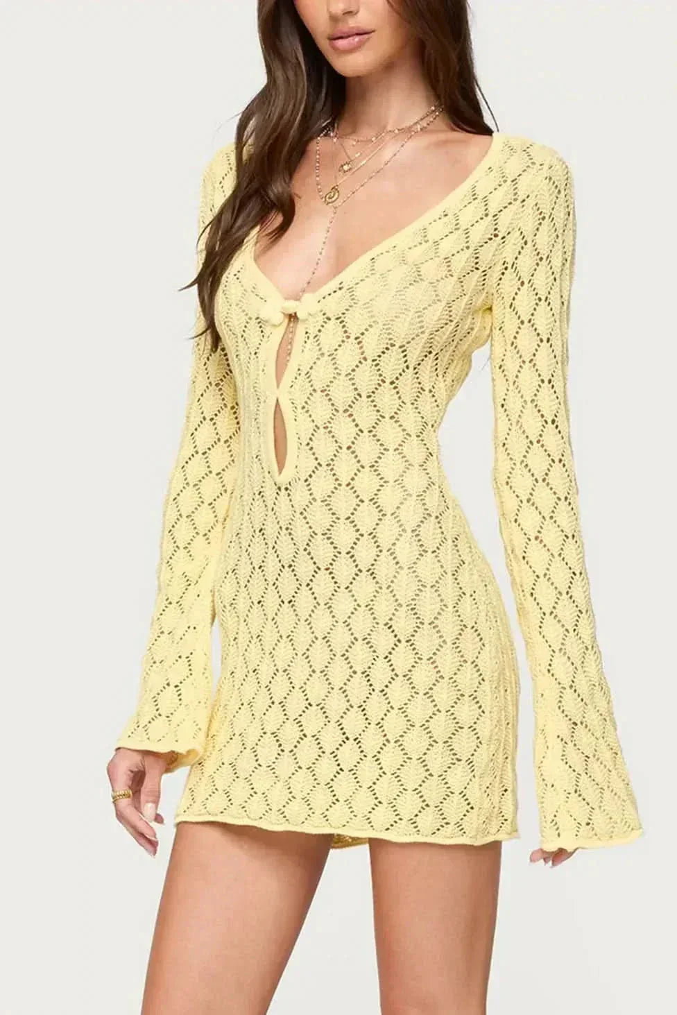 Lydia Tie-Front | Vestido mini