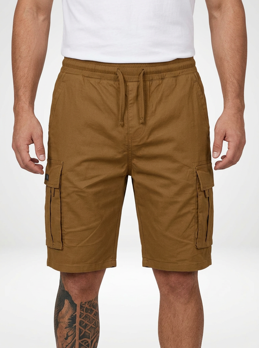 Men’s Loose Fit Drawstring Cargo Shorts