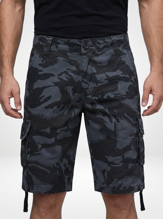 Men’s Loose Straight Leg Camouflage Cargo Shorts