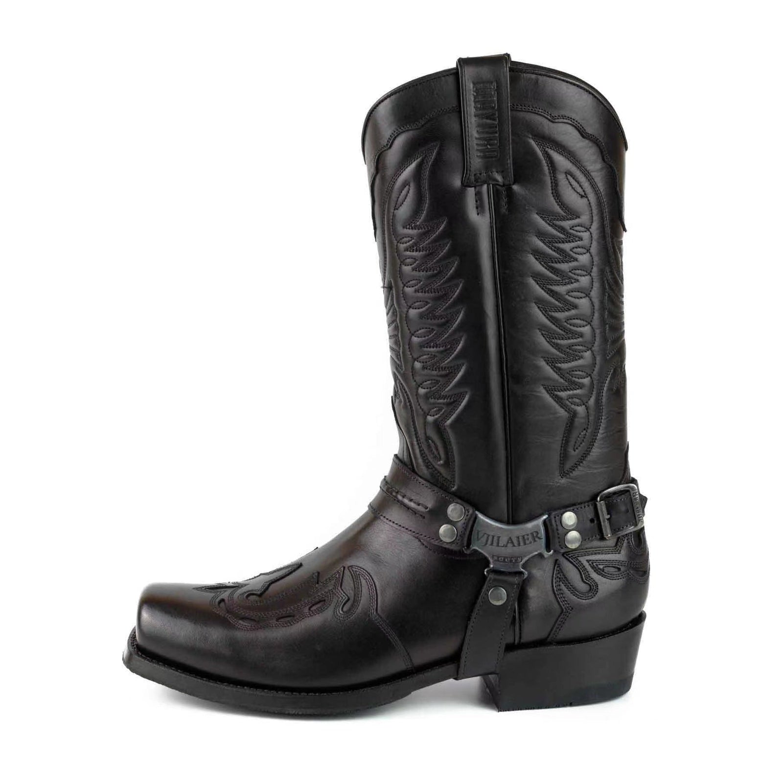 Botas de punta cuadrada para hombre