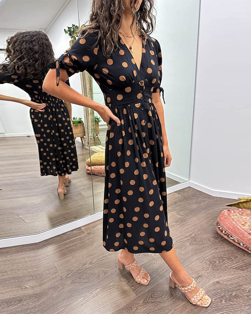 Morgan | Vestido midi cruzado