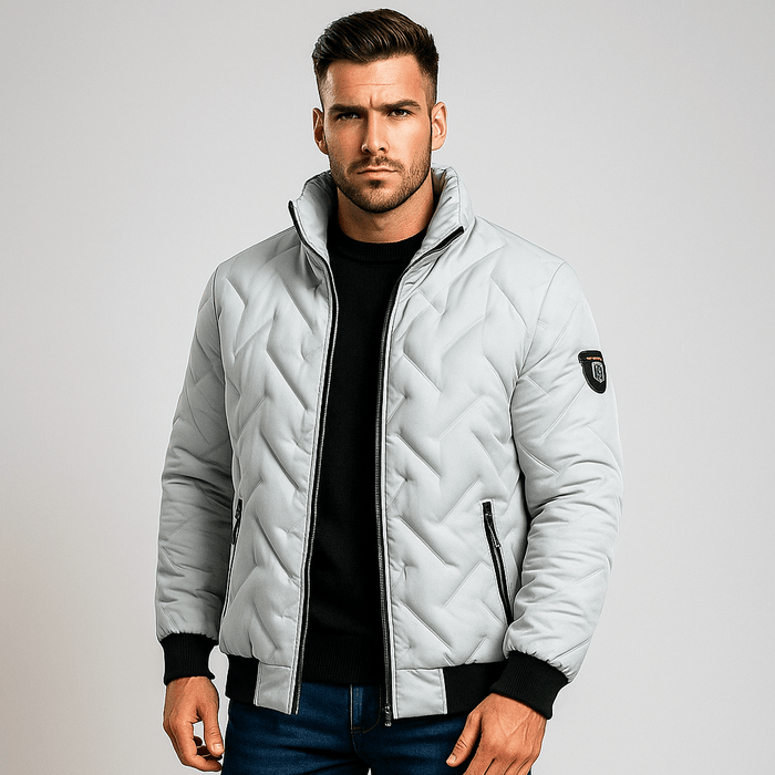 Chaqueta acolchada ligera informal para hombre