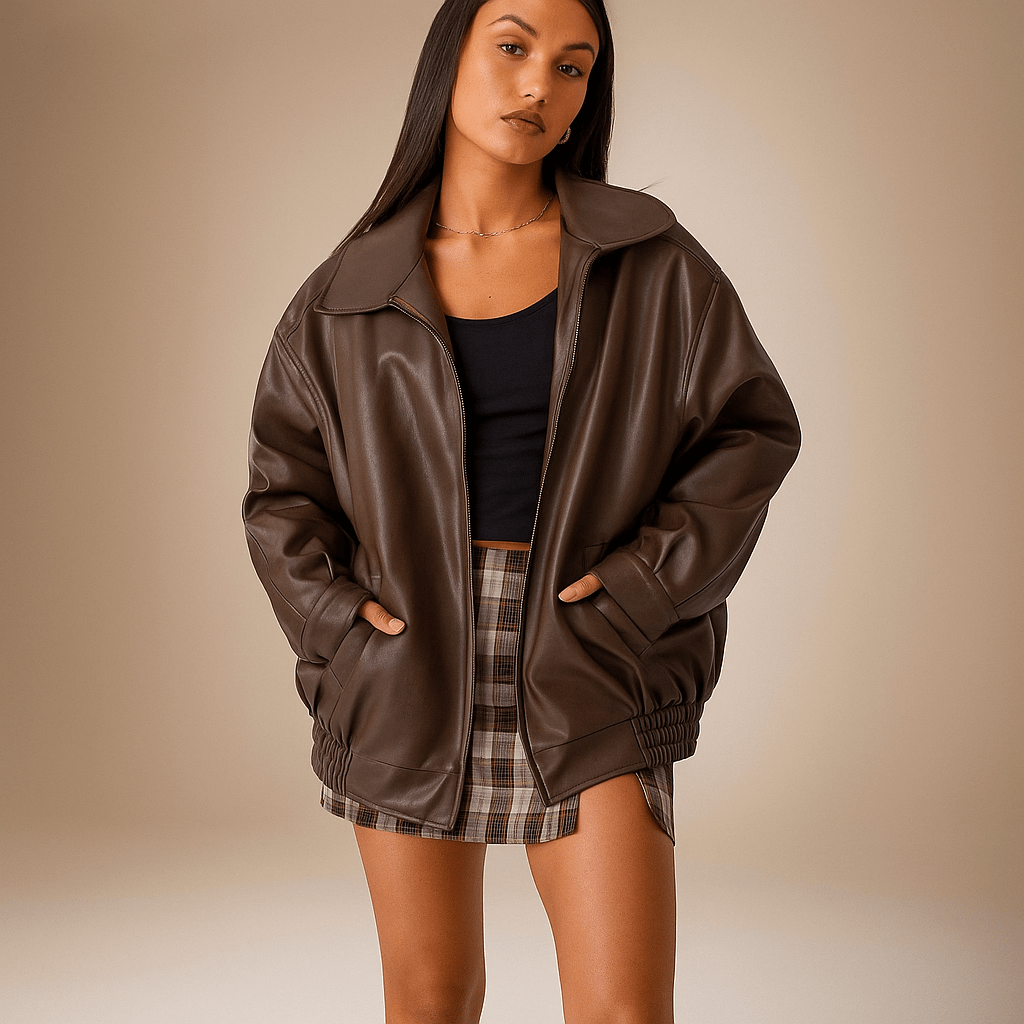 Chaqueta de piel para mujer