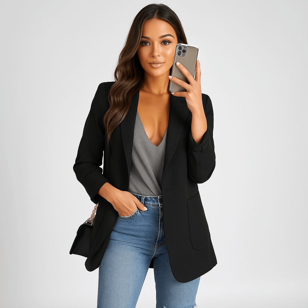 Blazer largo para mujer
