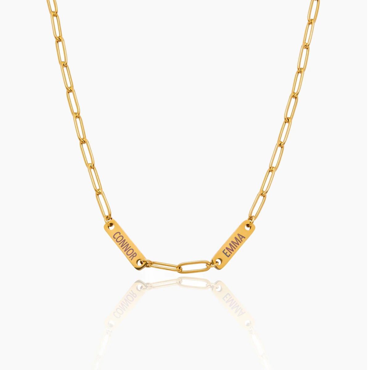 Paperclip Multi-Name Necklace
