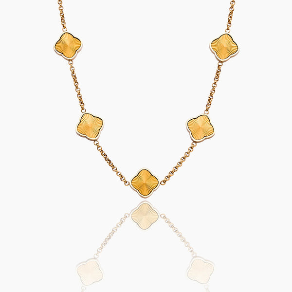Sunburst Clover Necklace