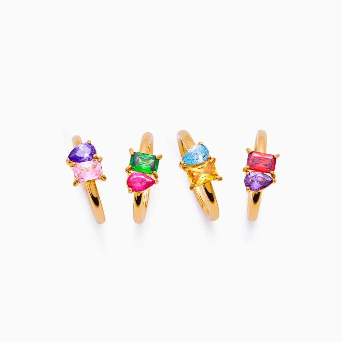 Duo Birthstone Ring
