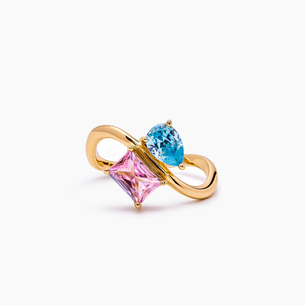 Toi et Moi Birthstone Ring