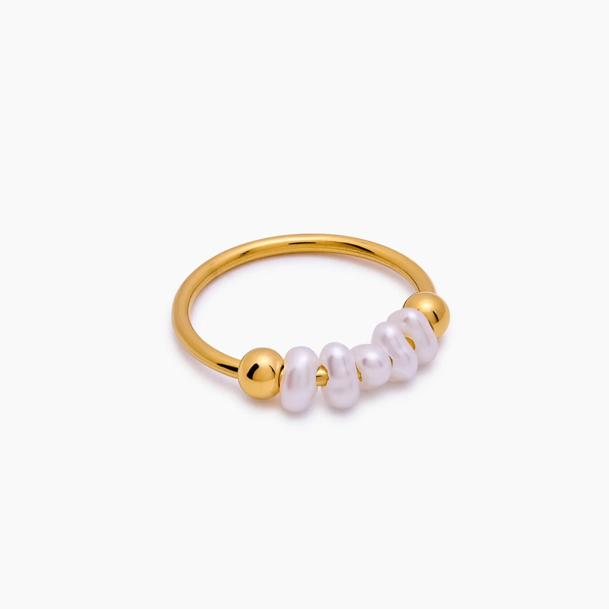 Mini Pearl Row Ring