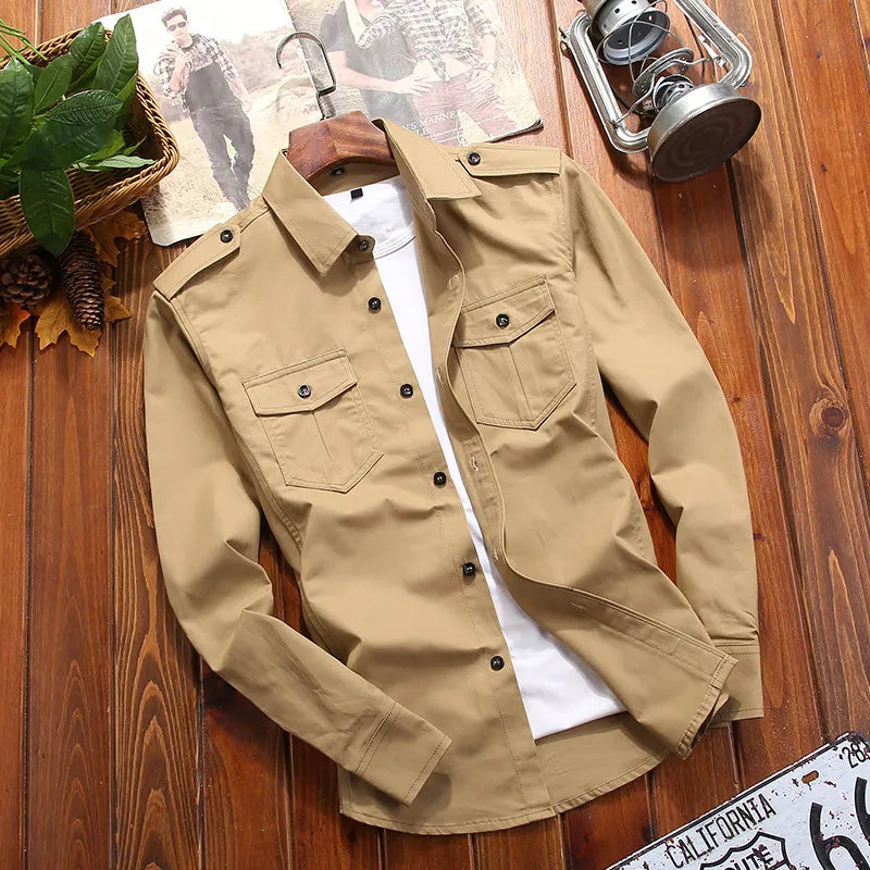 T-Shirts Tactical | Camisa de manga larga con bolsillos