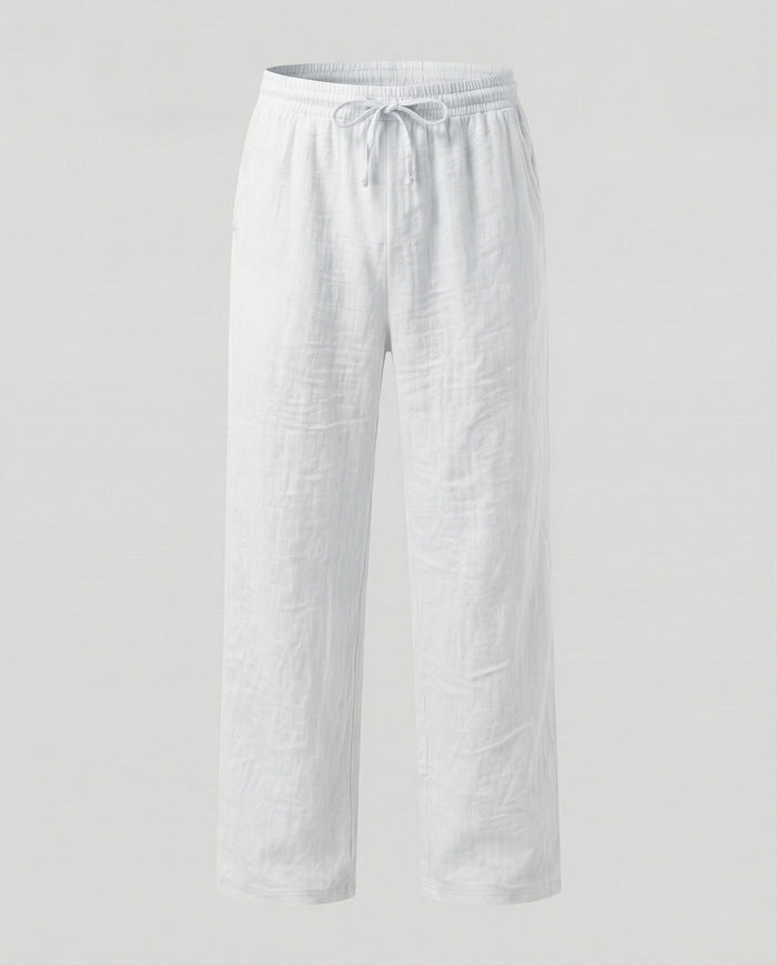 Pantalón de corte holgado de lino para hombre