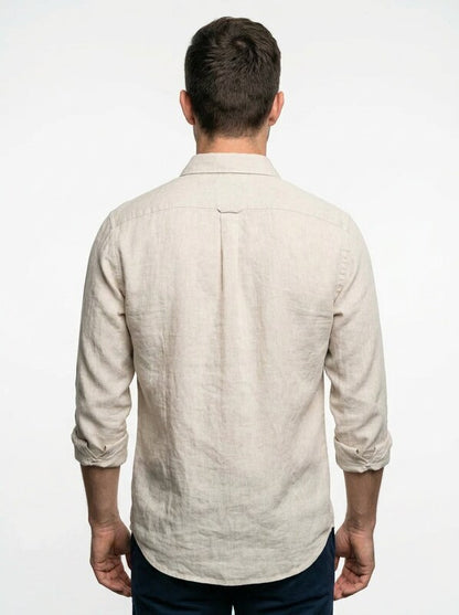 Men’s Classic Linen Button Down Shirt
