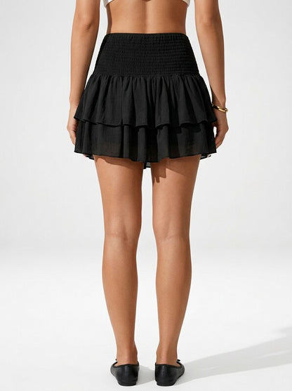 Flowy Tiered Mini Skirt