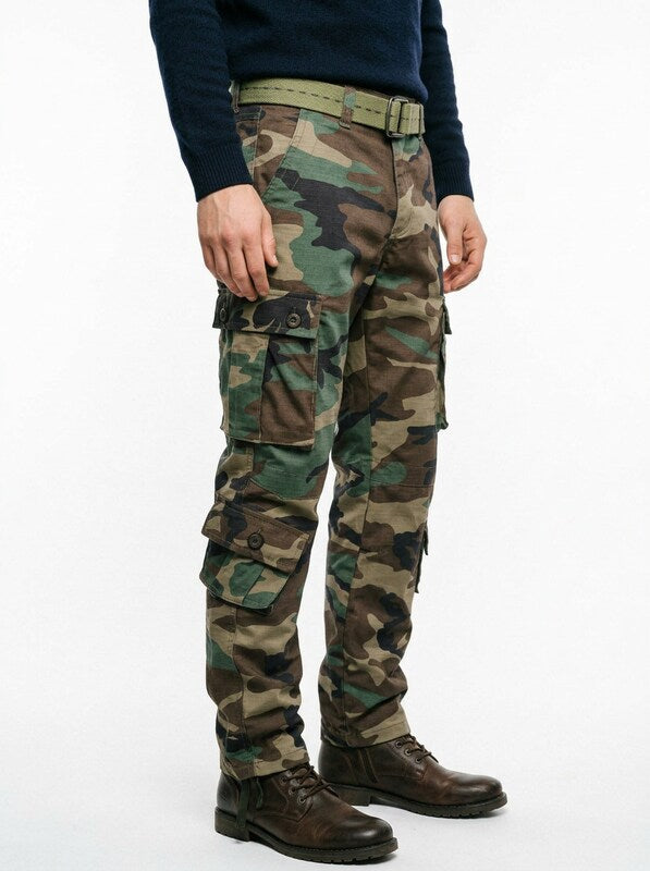 Men’s Camouflage 8 Pocket Cargo Pants