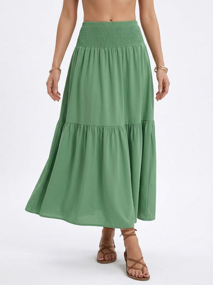 Floral A-Line Maxi Skirt