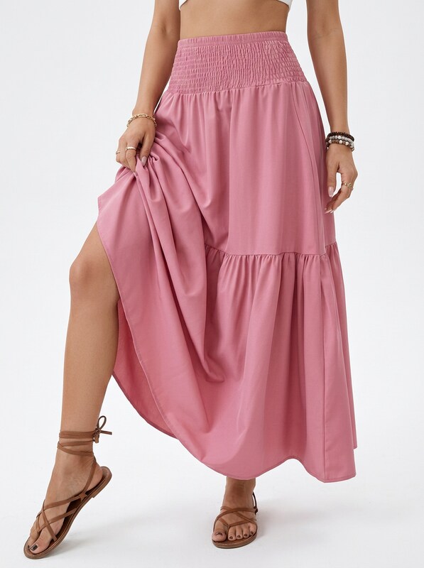 Floral A-Line Maxi Skirt