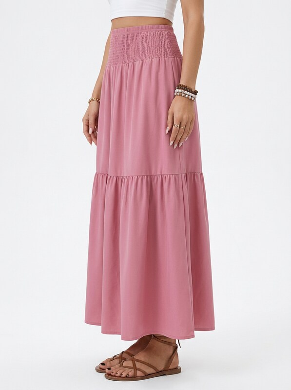 Floral A-Line Maxi Skirt