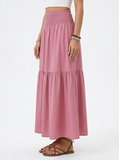 Floral A-Line Maxi Skirt