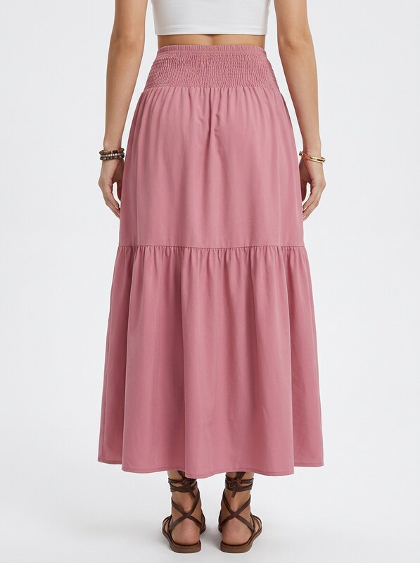 Floral A-Line Maxi Skirt