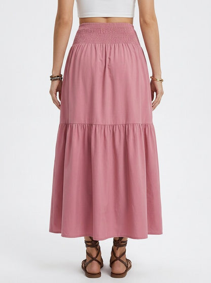 Floral A-Line Maxi Skirt