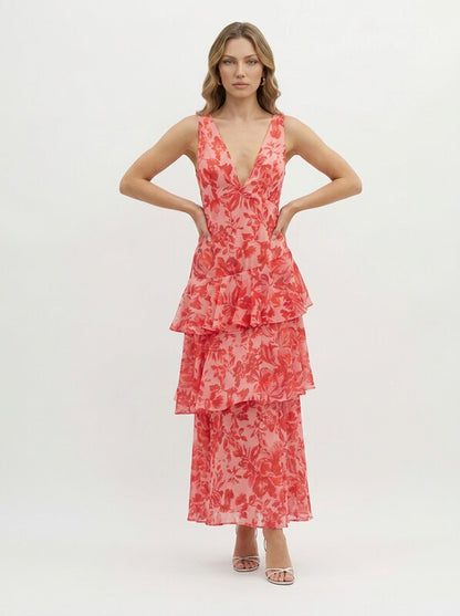Ruffle Summer Midi Dress
