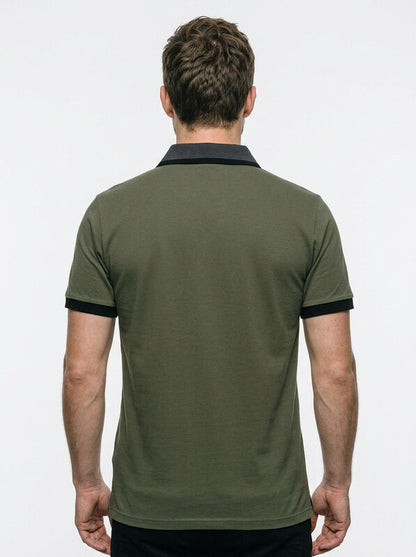 Classy Modern Men’s Color Block Short Sleeve Polo Shirt